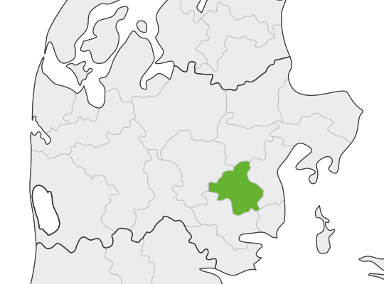 Skanderborg i Midtjylland er samlet blevet nr. 6