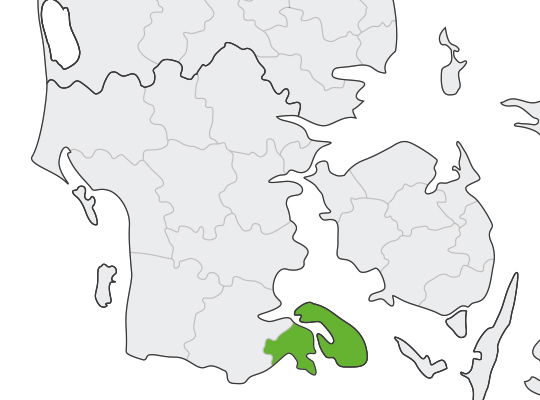 Sønderborg i Syddanmark er samlet blevet nr. 