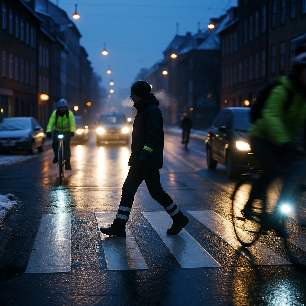 Sikker pendling i vintermørke: praktiske råd