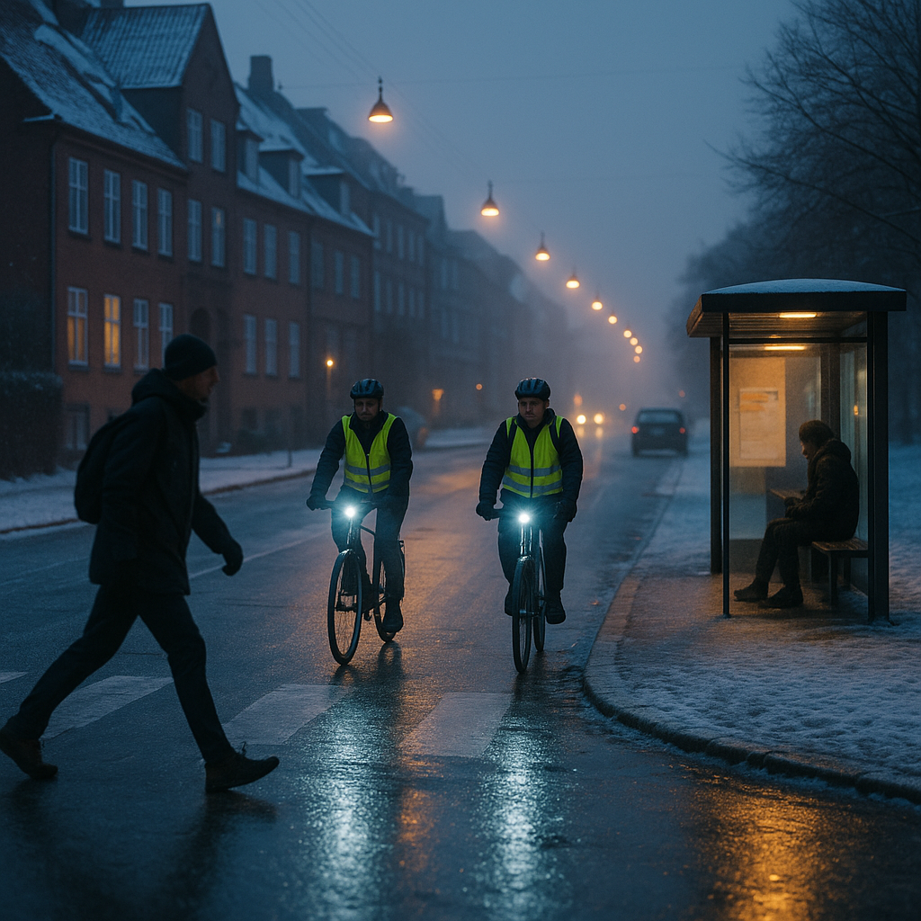 Vinterpendling: Sikker fremkomst i mørke og glat føre