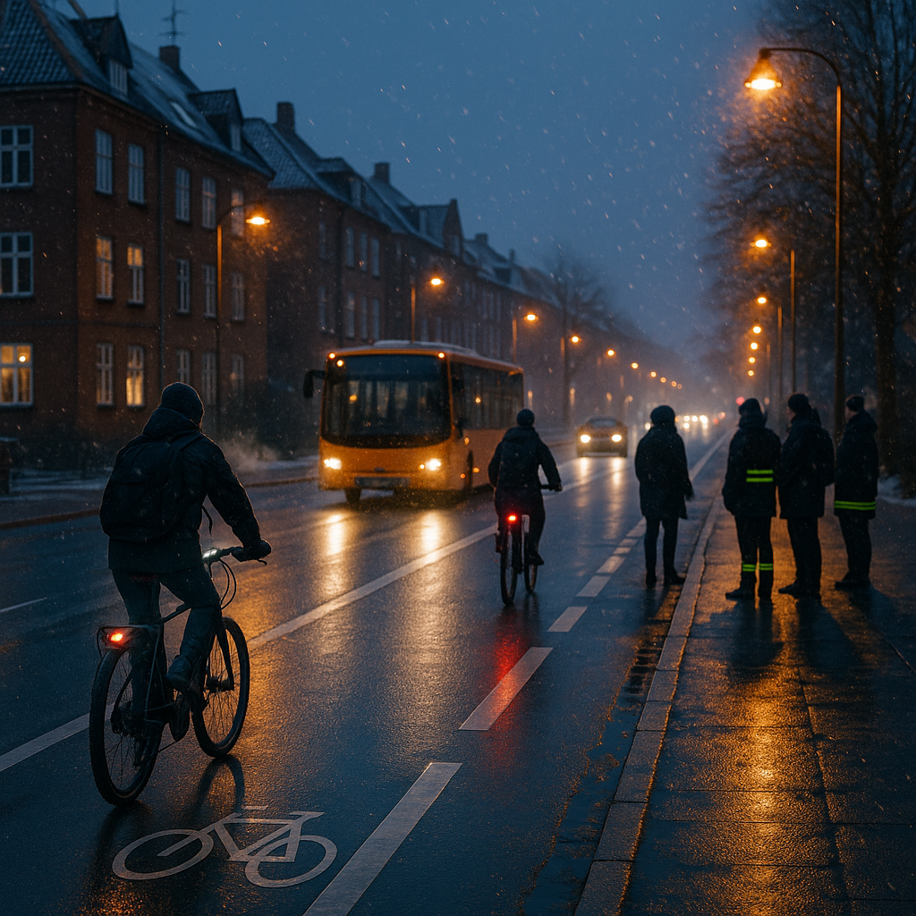 Rolig vinterpendling: sikre vaner i mørke og glat føre