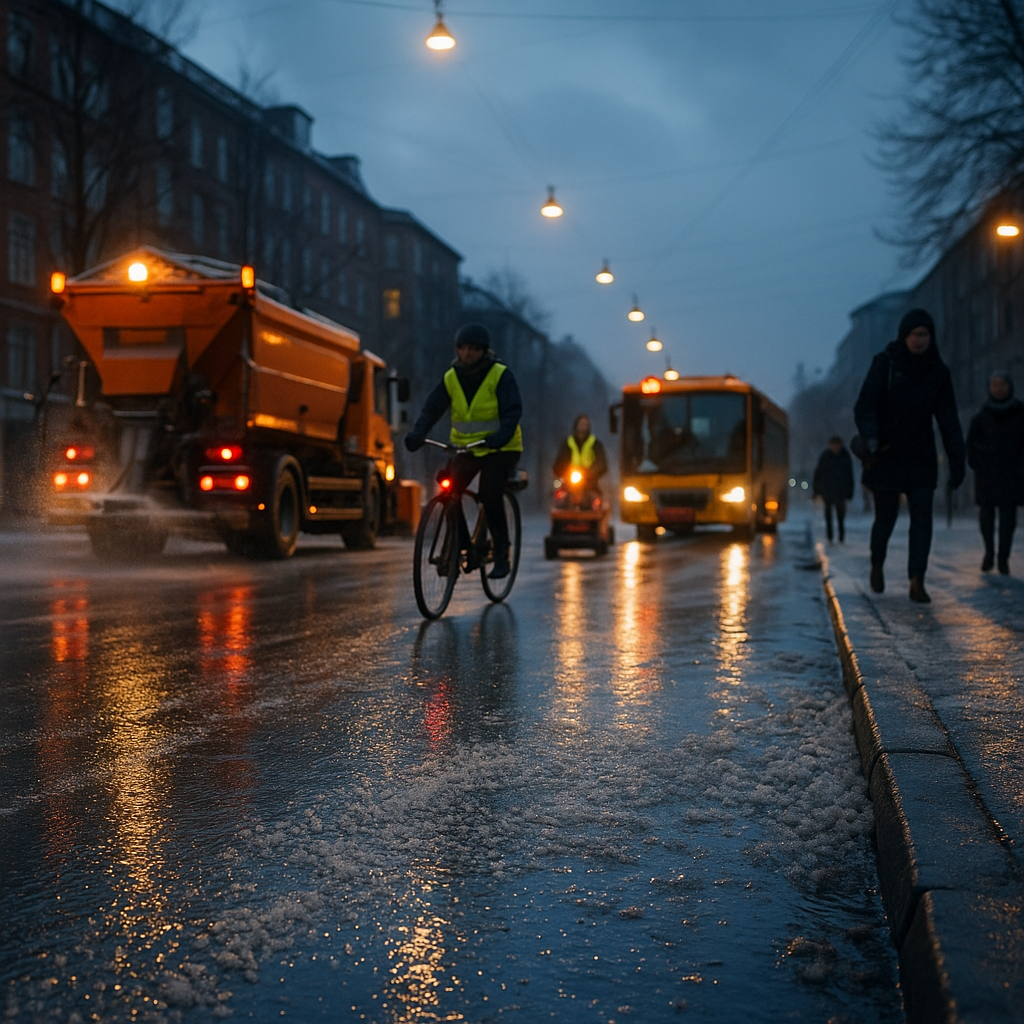 Isslag og glat føre: sådan påvirker det trafikken