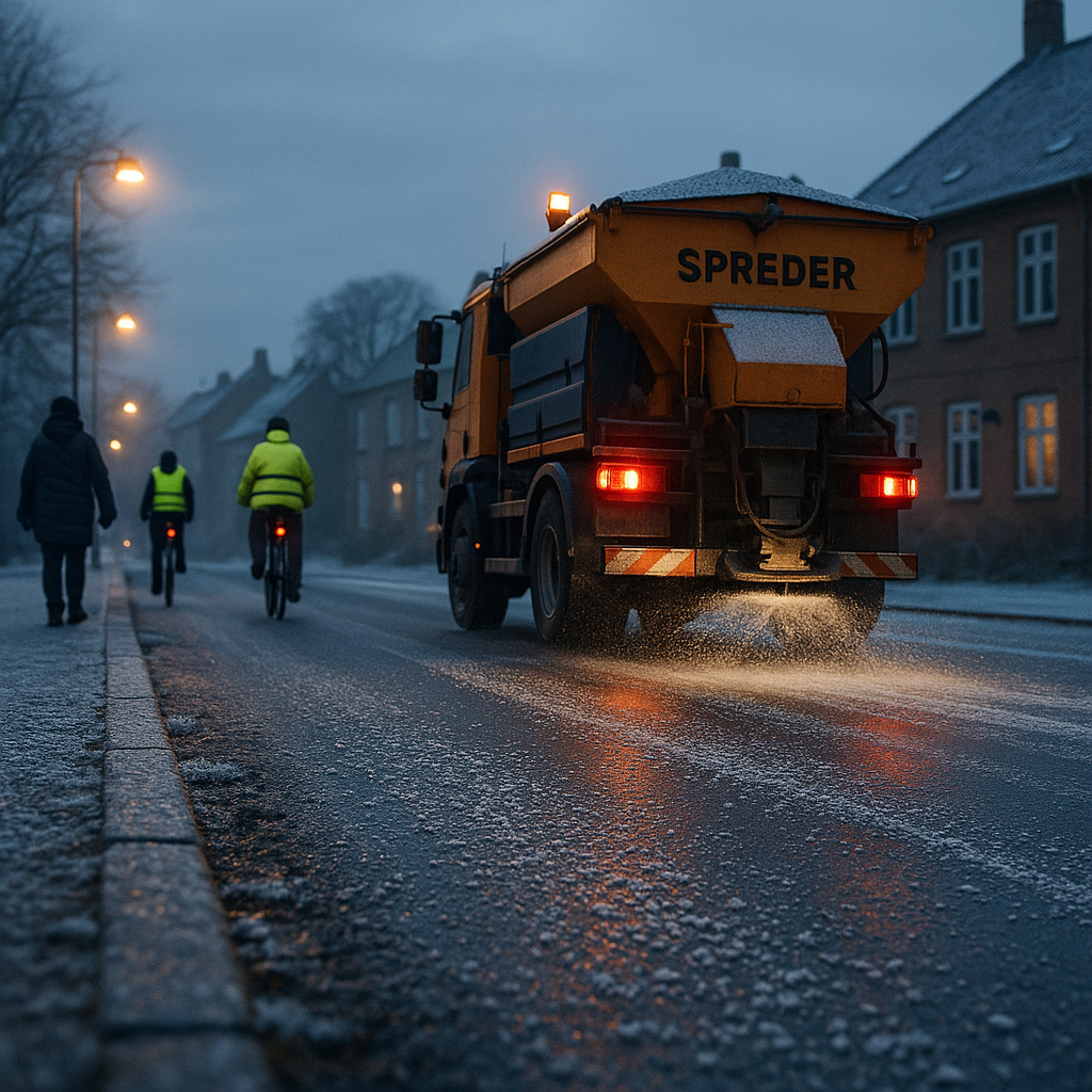 Hvornår salter kommunen veje og stier om vinteren?